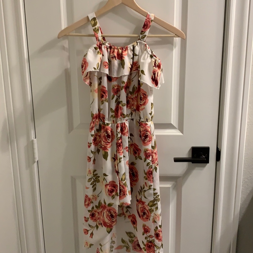 White floral romper